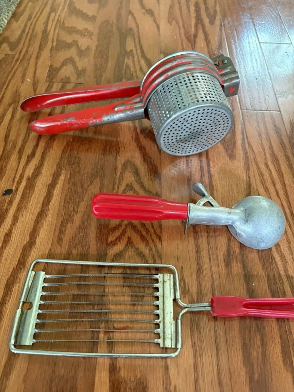 Vintage Kitchen Items - Ricer Grater & Scoop